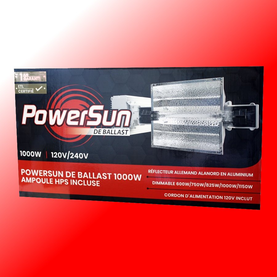 PowerSun système d'éclairage 1000w